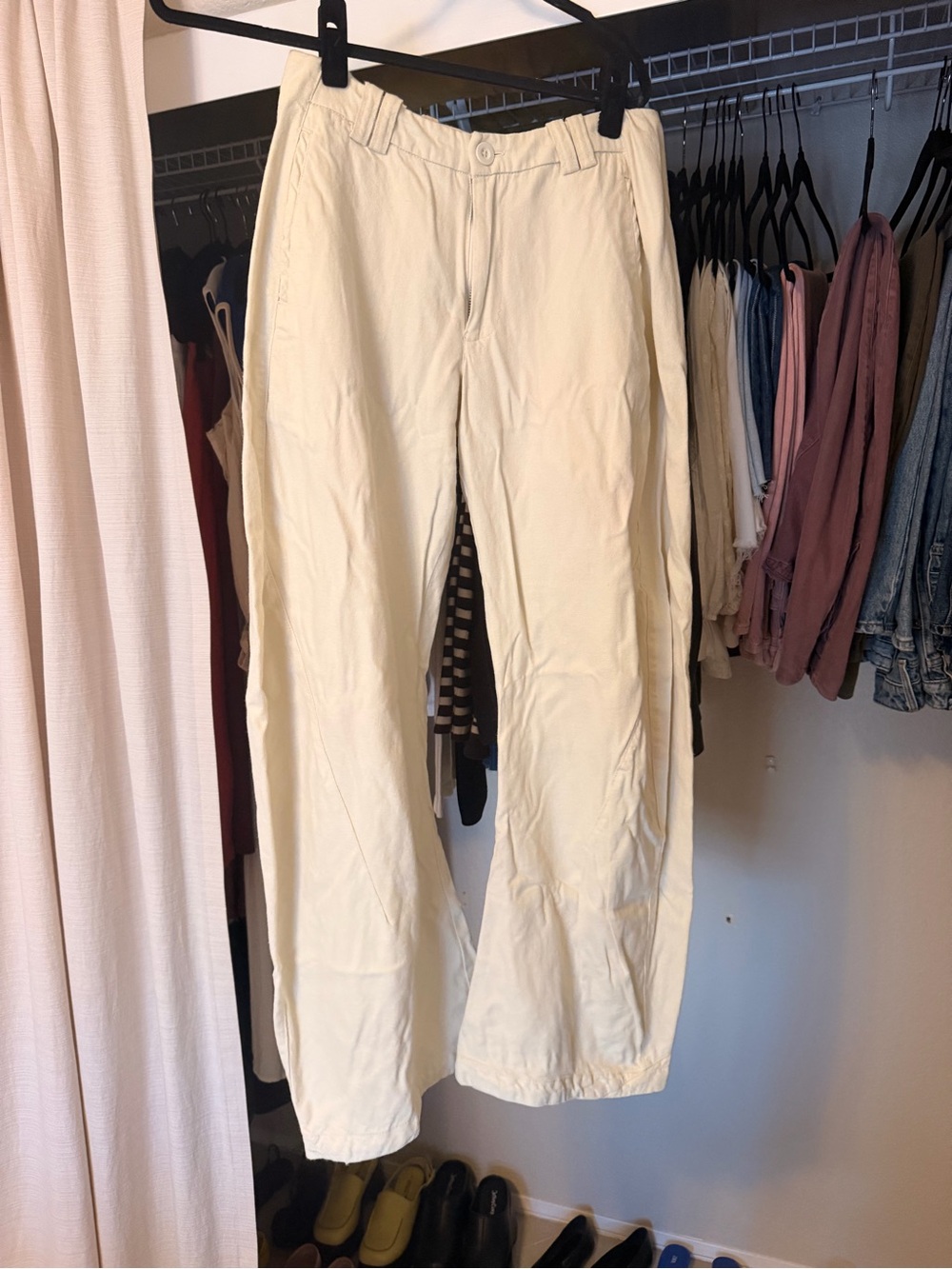 BRAND NEW FREE PEOPLE Spotlight Washed Barrel Chino Trousers - Picture 4 of 5